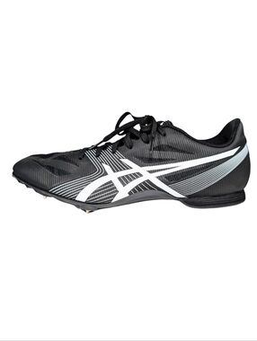 Asics Men's 11 Hyper MD 6 Black & White Track & Field Shoes Cleats G502J